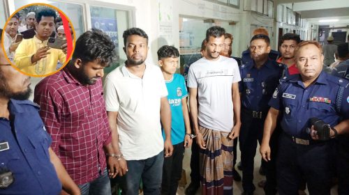 কুমিল্লার আদালতে গ্রেপ্তার আসামিরা। ছবি: কুষ্টিয়া পোস্ট ডেস্ক